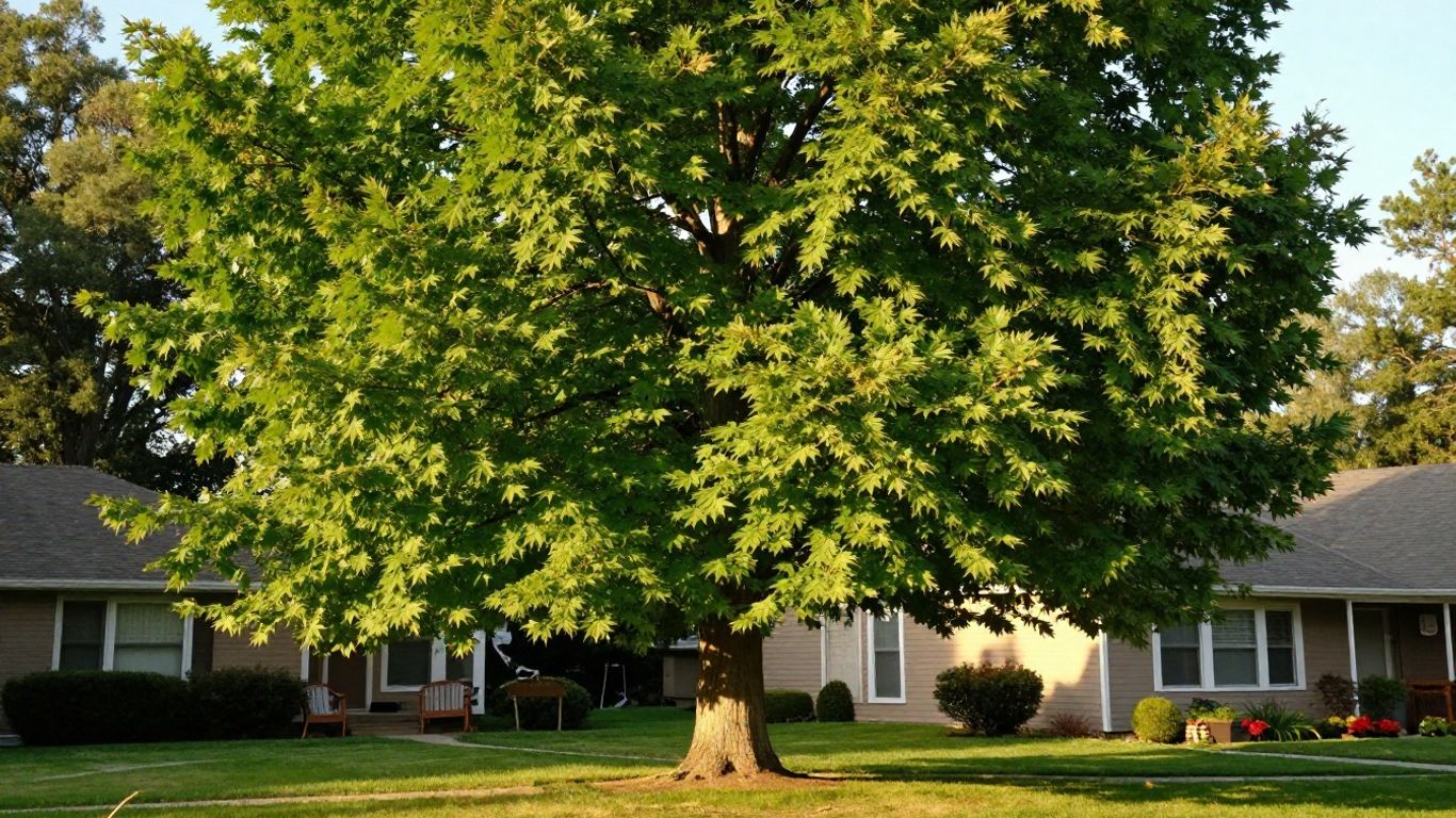 Large healthy maple tree in an Ottawa front yard, the kind of mature tree that should be inspected regularly for hazard signs