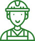 Experienced Professionals for Safe Tree Removal Icon representing experienced professionals handling tree removal safely and efficiently